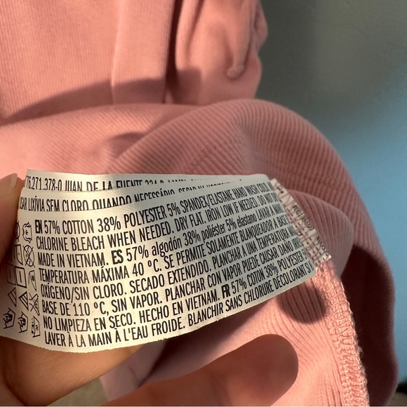 NWOT Thicker Cotton High Neck Side Ties Sleeveless Dress in Soft Pink - Picture 4 of 9